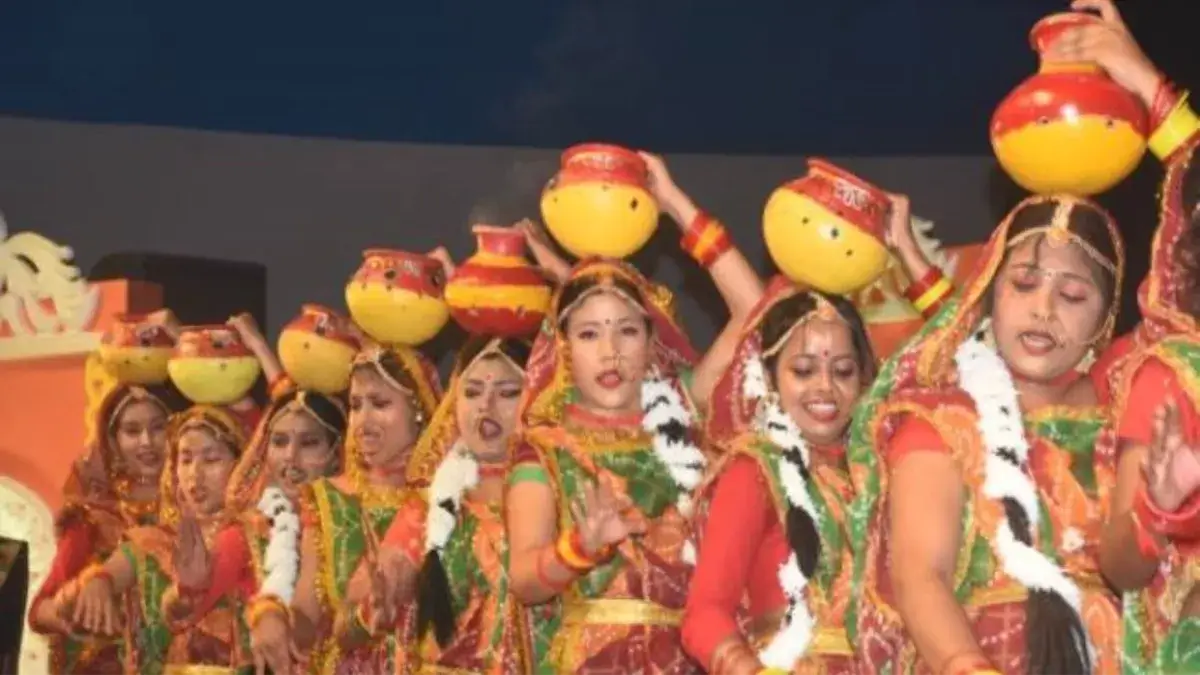 Live Maithili folk music performance